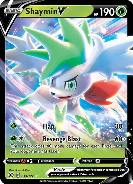 Shaymin V - SWSH09: Brilliant Stars Pokémon trading card