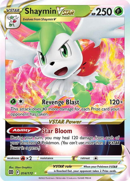 Shaymin VSTAR - SWSH09: Brilliant Stars Pokémon trading card