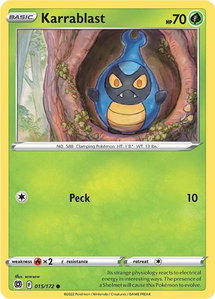 Karrablast - SWSH09: Brilliant Stars (SWSH09) #015/172 - Common Pokémon Trading Card