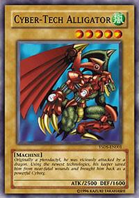 Cyber-Tech Alligator trading card from Starter Deck: Syrus Truesdale Cyber-Tech Alligator - Starter Deck: Syrus Truesdale YuGiOh trading card