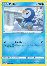Piplup - SWSH09: Brilliant Stars (SWSH09) #035/172 - Common Pokémon Trading Card