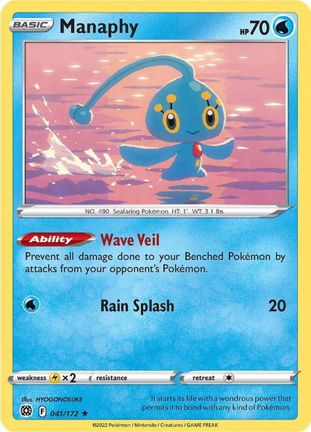 Manaphy - SWSH09: Brilliant Stars Pokémon trading card