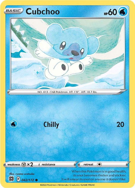 Cubchoo - SWSH09: Brilliant Stars Pokémon trading card