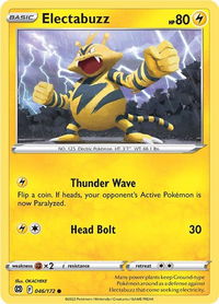 Electabuzz - SWSH09: Brilliant Stars (SWSH09) #046/172 - Common Pokémon Trading Card