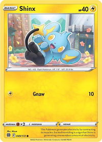 Shinx - SWSH09: Brilliant Stars (SWSH09) #049/172 - Common Pokémon Trading Card