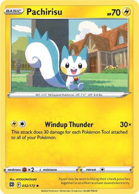 Pachirisu - SWSH09: Brilliant Stars (SWSH09) #052/172 - Uncommon Pokémon Trading Card