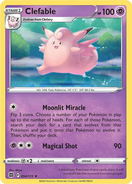 Clefable - SWSH09: Brilliant Stars Pokémon trading card