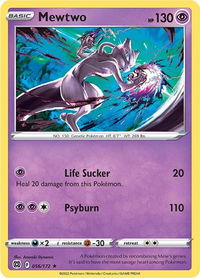 Mewtwo - SWSH09: Brilliant Stars (SWSH09) #056/172 - Rare Pokémon Trading Card