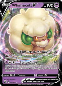 Whimsicott V - SWSH09: Brilliant Stars (SWSH09) #064/172 - Ultra Rare Pokémon Trading Card