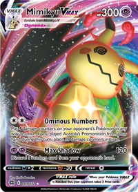 Mimikyu VMAX - SWSH09: Brilliant Stars (SWSH09) #069/172 - Ultra Rare Pokémon Trading Card
