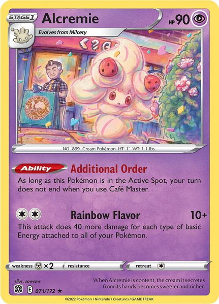 Alcremie - SWSH09: Brilliant Stars Pokémon trading card