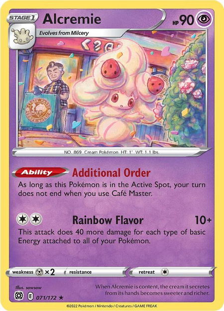 Alcremie - SWSH09: Brilliant Stars Pokémon trading card