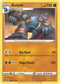 Golurk - SWSH09: Brilliant Stars (SWSH09) #083/172 - Rare Pokémon Trading Card