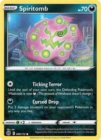 Spiritomb - SWSH09: Brilliant Stars (SWSH09) #089/172 - Common Pokémon Trading Card