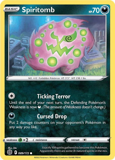 Spiritomb - SWSH09: Brilliant Stars Pokémon trading card