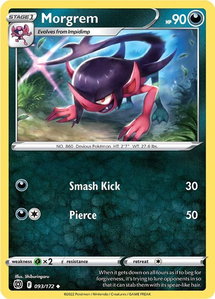 Morgrem - SWSH09: Brilliant Stars (SWSH09) #093/172 - Uncommon Pokémon Trading Card