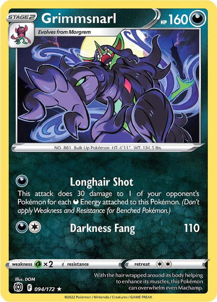 Grimmsnarl - SWSH09: Brilliant Stars Pokémon trading card