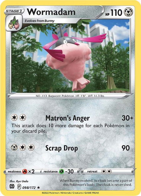 Wormadam (98) - SWSH09: Brilliant Stars Pokémon trading card