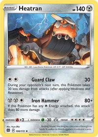 Heatran - SWSH09: Brilliant Stars (SWSH09) #100/172 - Rare Pokémon Trading Card