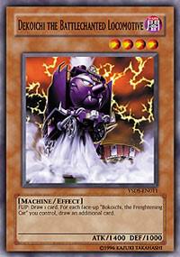 Dekoichi the Battlechanted Locomotive trading card from Starter Deck: Syrus Truesdale Dekoichi the Battlechanted Locomotive - Starter Deck: Syrus Truesdale YuGiOh trading card