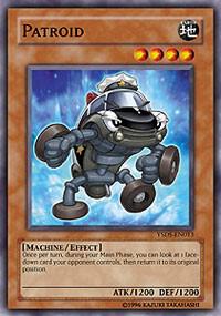 Patroid trading card from Starter Deck: Syrus Truesdale Patroid - Starter Deck: Syrus Truesdale YuGiOh trading card