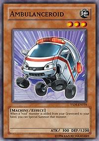 Ambulanceroid trading card from Starter Deck: Syrus Truesdale Ambulanceroid - Starter Deck: Syrus Truesdale YuGiOh trading card