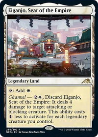 Eiganjo, Seat of the Empire - Promo Pack: Kamigawa: Neon Dynasty (PPNEO) #268p - Rare Magic: The Gathering Trading Card