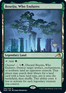 Boseiju, Who Endures - Promo Pack: Kamigawa: Neon Dynasty (PPNEO) #266p - Rare Magic: The Gathering Trading Card