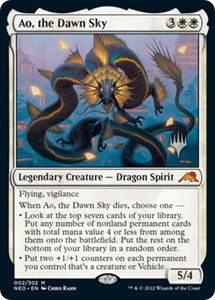 Ao, the Dawn Sky - Promo Pack: Kamigawa: Neon Dynasty (PPNEO) #2p - Mythic Rare Magic: The Gathering Trading Card