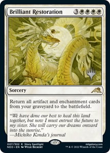 Brilliant Restoration - Promo Pack: Kamigawa: Neon Dynasty (PPNEO) #7p - Rare Magic: The Gathering Trading Card