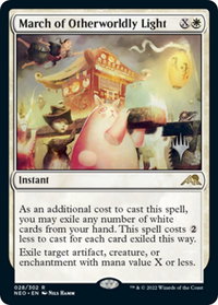 March of Otherworldly Light - Promo Pack: Kamigawa: Neon Dynasty (PPNEO) #28p - Rare Magic: The Gathering Trading Card
