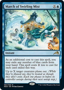 March of Swirling Mist - Promo Pack: Kamigawa: Neon Dynasty (PPNEO) #61p - Rare Magic: The Gathering Trading Card