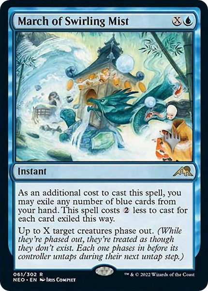 March of Swirling Mist trading card from Promo Pack: Kamigawa: Neon Dynasty March of Swirling Mist - Promo Pack: Kamigawa: Neon Dynasty Magic: The Gathering trading card
