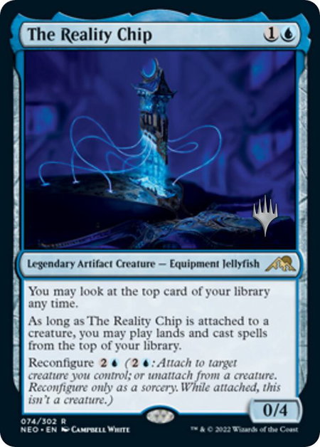 The Reality Chip - Promo Pack: Kamigawa: Neon Dynasty Magic: The Gathering trading card