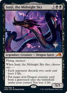 Junji, the Midnight Sky - Promo Pack: Kamigawa: Neon Dynasty (PPNEO) #102p - Mythic Rare Magic: The Gathering Trading Card