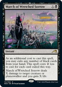 March of Wretched Sorrow - Promo Pack: Kamigawa: Neon Dynasty (PPNEO) #111p - Rare Magic: The Gathering Trading Card