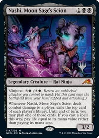 Nashi, Moon Sage's Scion - Promo Pack: Kamigawa: Neon Dynasty (PPNEO) #114p - Mythic Magic: The Gathering Trading Card