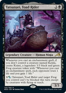 Tatsunari, Toad Rider - Promo Pack: Kamigawa: Neon Dynasty (PPNEO) #123p - Rare Magic: The Gathering Trading Card