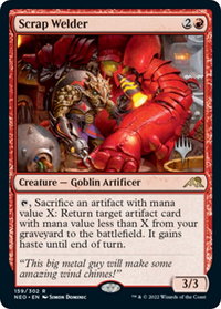 Scrap Welder - Promo Pack: Kamigawa: Neon Dynasty (PPNEO) #159p - Rare Magic: The Gathering Trading Card