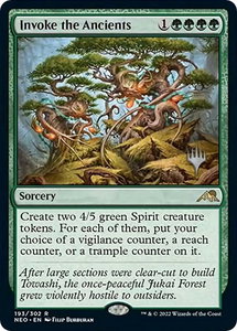 Invoke the Ancients - Promo Pack: Kamigawa: Neon Dynasty (PPNEO) #193p - Rare Magic: The Gathering Trading Card