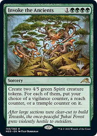 Invoke the Ancients - Promo Pack: Kamigawa: Neon Dynasty (PPNEO) #193p - Rare Magic: The Gathering Trading Card