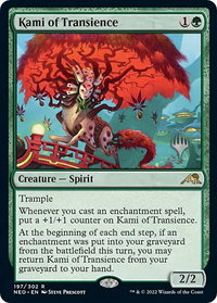 Kami of Transience - Promo Pack: Kamigawa: Neon Dynasty (PPNEO) #197p - Rare Magic: The Gathering Trading Card