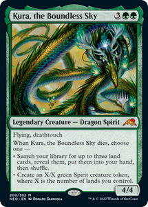 Kura, the Boundless Sky - Promo Pack: Kamigawa: Neon Dynasty (PPNEO) #200p - Mythic Rare Magic: The Gathering Trading Card