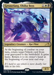 Greasefang, Okiba Boss - Promo Pack: Kamigawa: Neon Dynasty (PPNEO) #220p - Rare Magic: The Gathering Trading Card