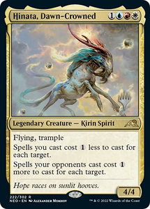 Hinata, Dawn-Crowned - Promo Pack: Kamigawa: Neon Dynasty (PPNEO) #222p - Rare Magic: The Gathering Trading Card