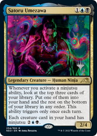 Satoru Umezawa - Promo Pack: Kamigawa: Neon Dynasty (PPNEO) #234p - Rare Magic: The Gathering Trading Card