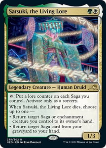 Satsuki, the Living Lore - Promo Pack: Kamigawa: Neon Dynasty (PPNEO) #235p - Rare Magic: The Gathering Trading Card