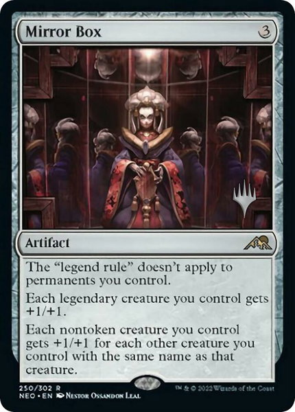 Mirror Box trading card from Promo Pack: Kamigawa: Neon Dynasty Mirror Box - Promo Pack: Kamigawa: Neon Dynasty Magic: The Gathering trading card