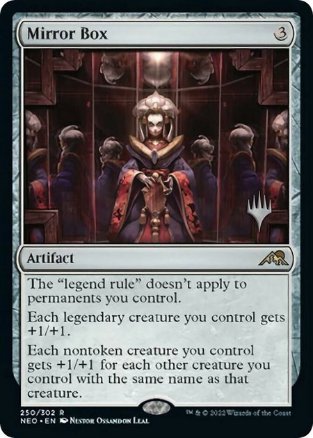 Mirror Box trading card from Promo Pack: Kamigawa: Neon Dynasty Mirror Box - Promo Pack: Kamigawa: Neon Dynasty Magic: The Gathering trading card