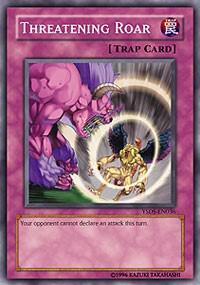 Threatening Roar trading card from Starter Deck: Syrus Truesdale Threatening Roar - Starter Deck: Syrus Truesdale YuGiOh trading card